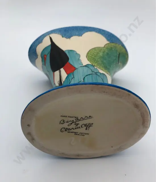 Rare Clarice Cliff Bizarre Ware May Avenue Vase Image 1++