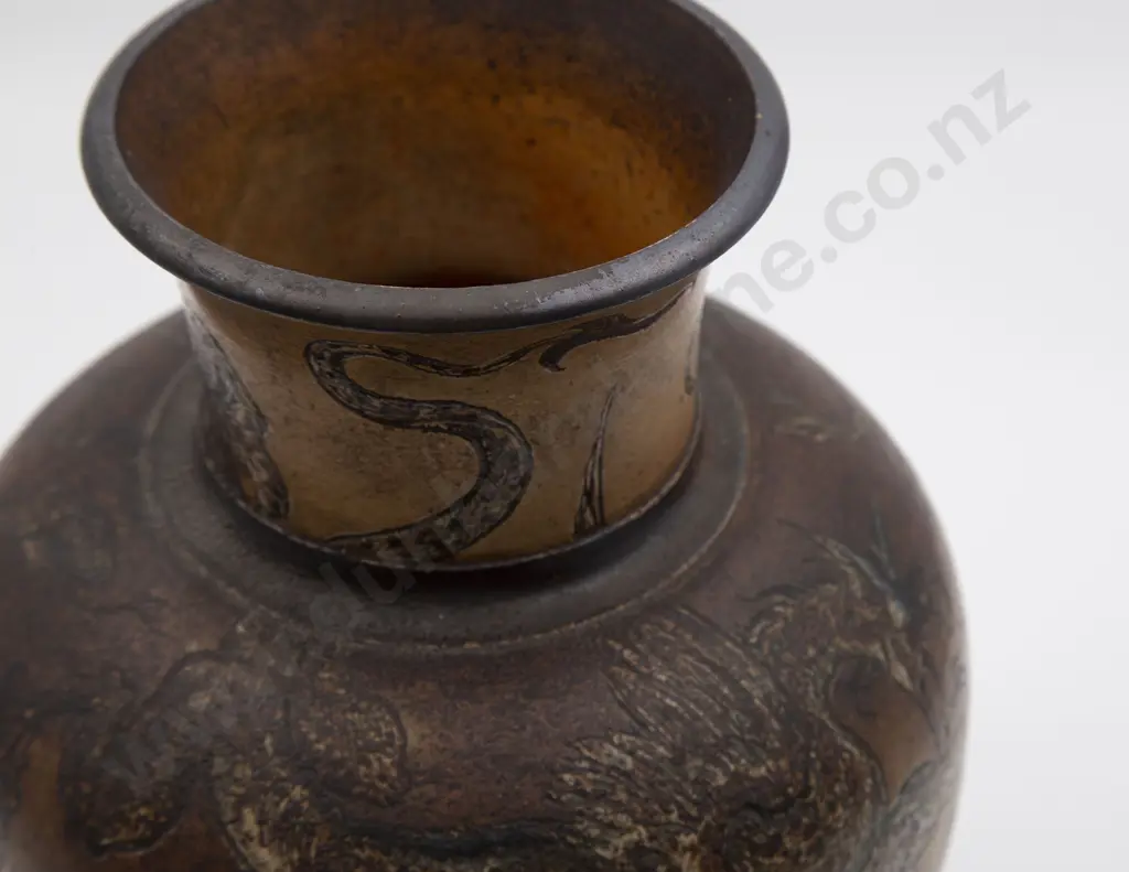 Martin Brothers Pottery Dragon Vase Image 1++