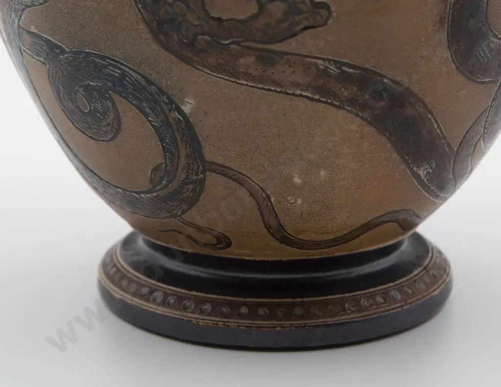 Martin Brothers Pottery Dragon Vase Image 1++