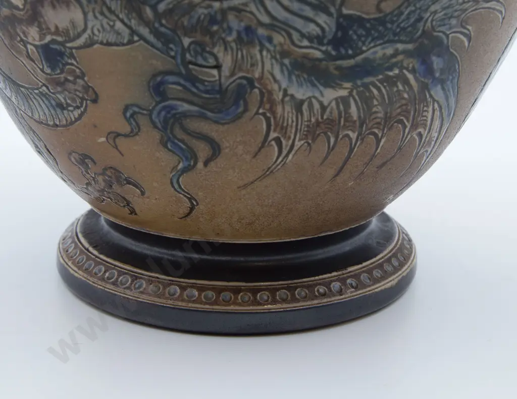 Martin Brothers Pottery Dragon Vase Image 1++