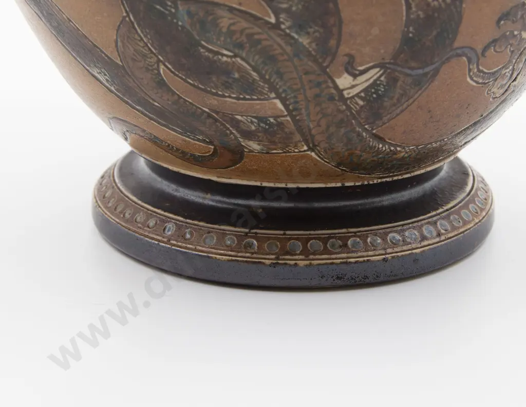 Martin Brothers Pottery Dragon Vase Image 1++