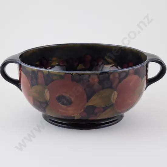 William Moorcroft Handled Fruit Bowl