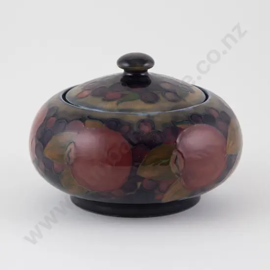 Walter Moorcroft Compressed Circular Bowl and Cover