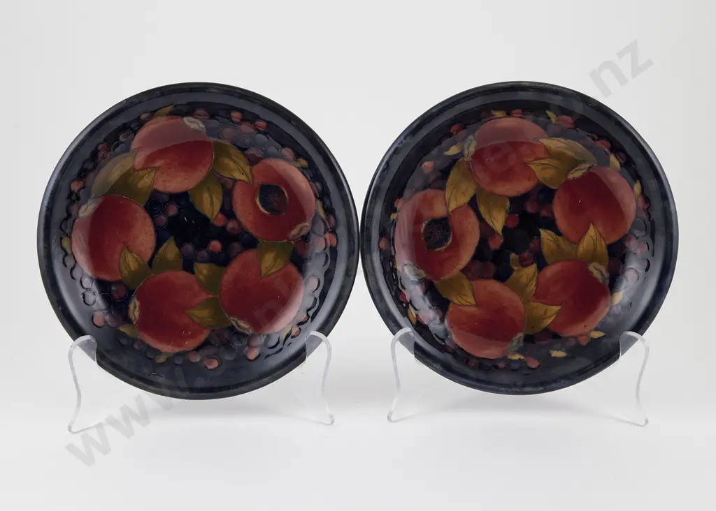 Two Walter Moorcroft Slightly Shallow Plates Image 1++