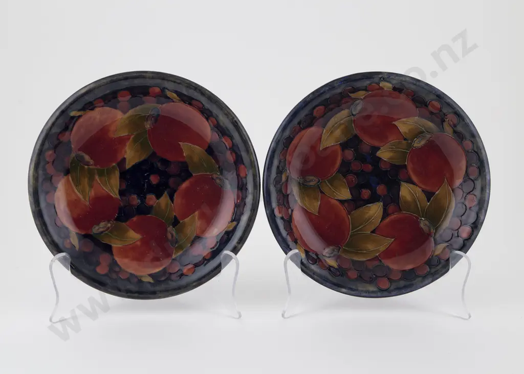 Two Walter Moorcroft Slightly Shallow Plates Image 1++