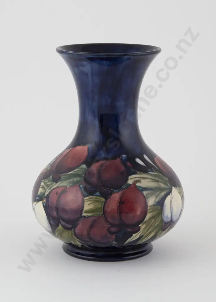 William Moorcroft Compressed Circular Flared Rim Vase Image 1++