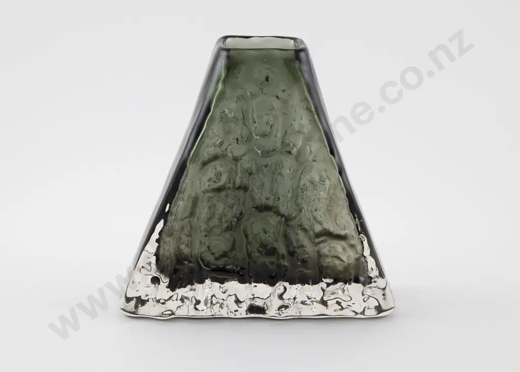 Whitefriars Pewter Pyramid Vase Image 1++