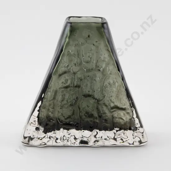 Whitefriars Pewter Pyramid Vase