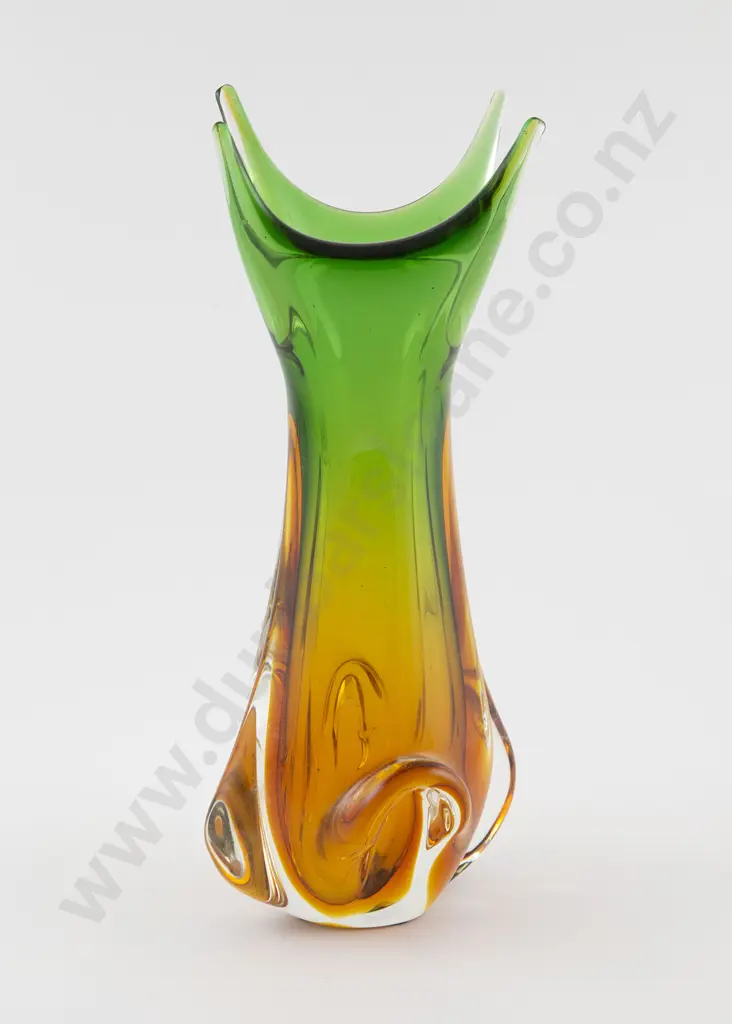 Murano Encased Glass Vase Image 1++