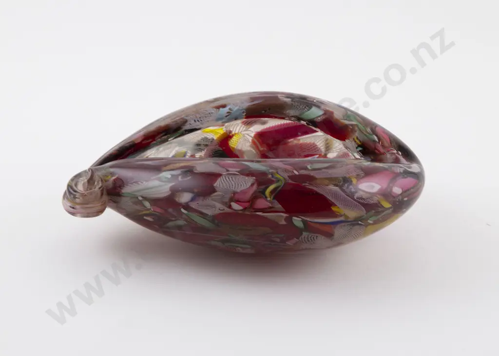 Murano Millefiori Shell Shape Ashtray Image 1++