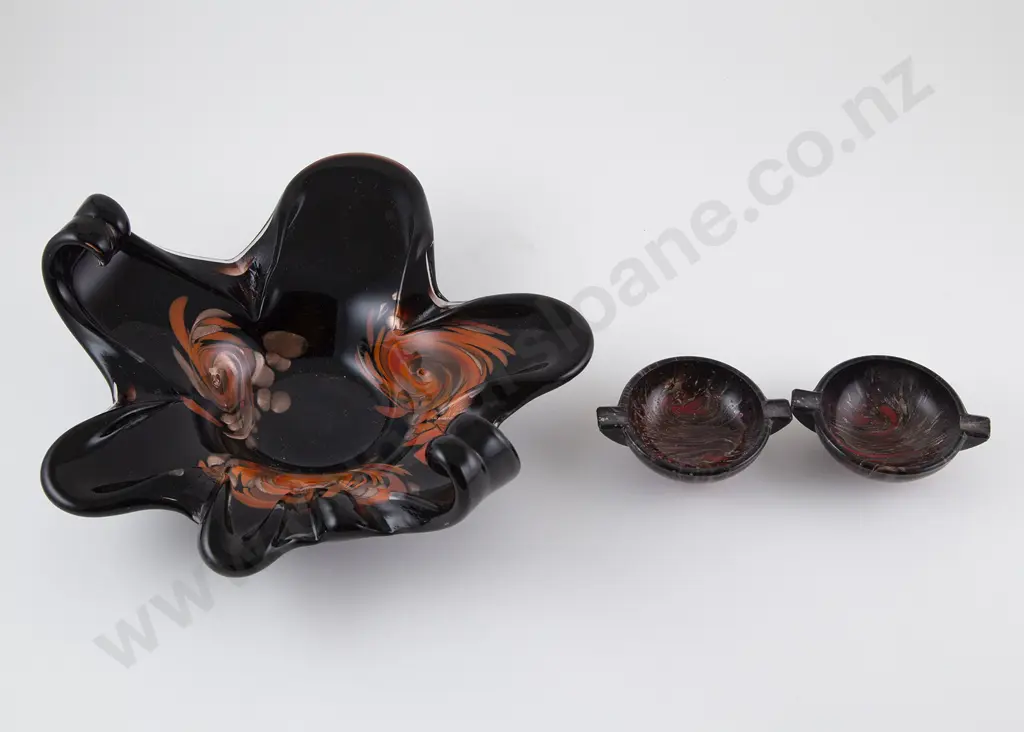 Italian Glass Aventurine Dish Image 1++