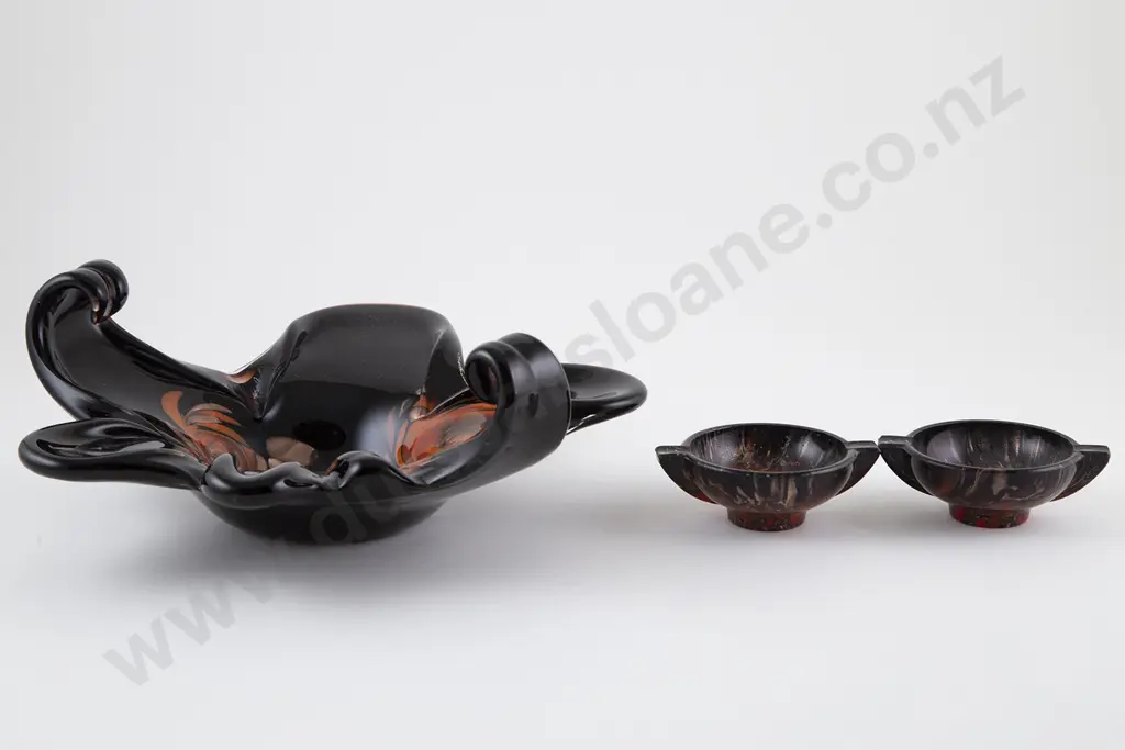 Italian Glass Aventurine Dish Image 1++
