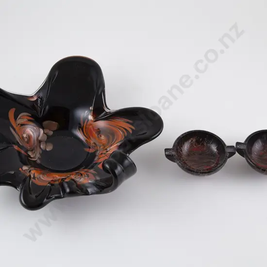 Italian Glass Aventurine Dish