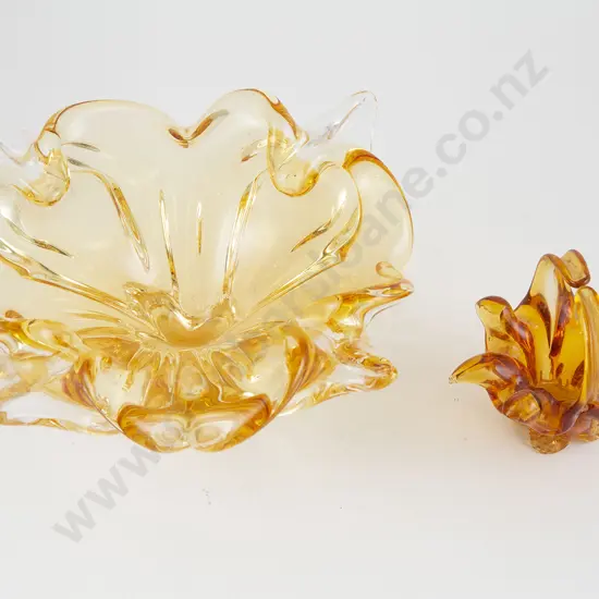 Canadian Chalet Encased Glass Bowl