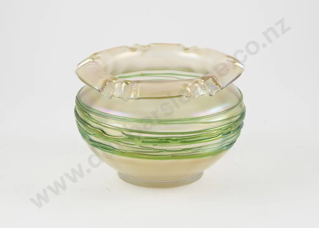 Loetz Style Opalescent Bowl Image 1++