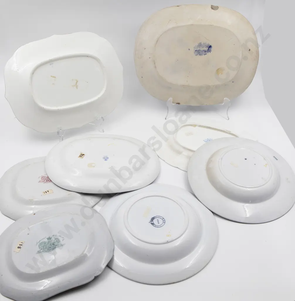 Selection Six Small Victorian Staffordshire Ashets Image 1++