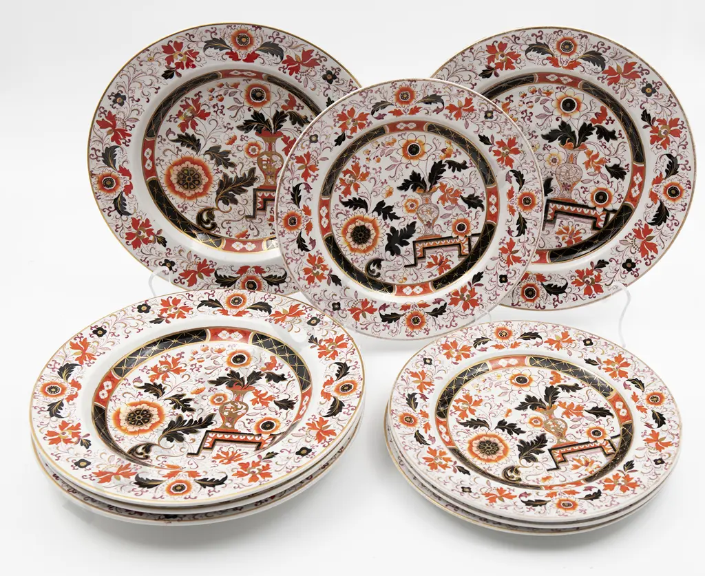 Victorian Staffordshire Ironstone Plates Image 1++