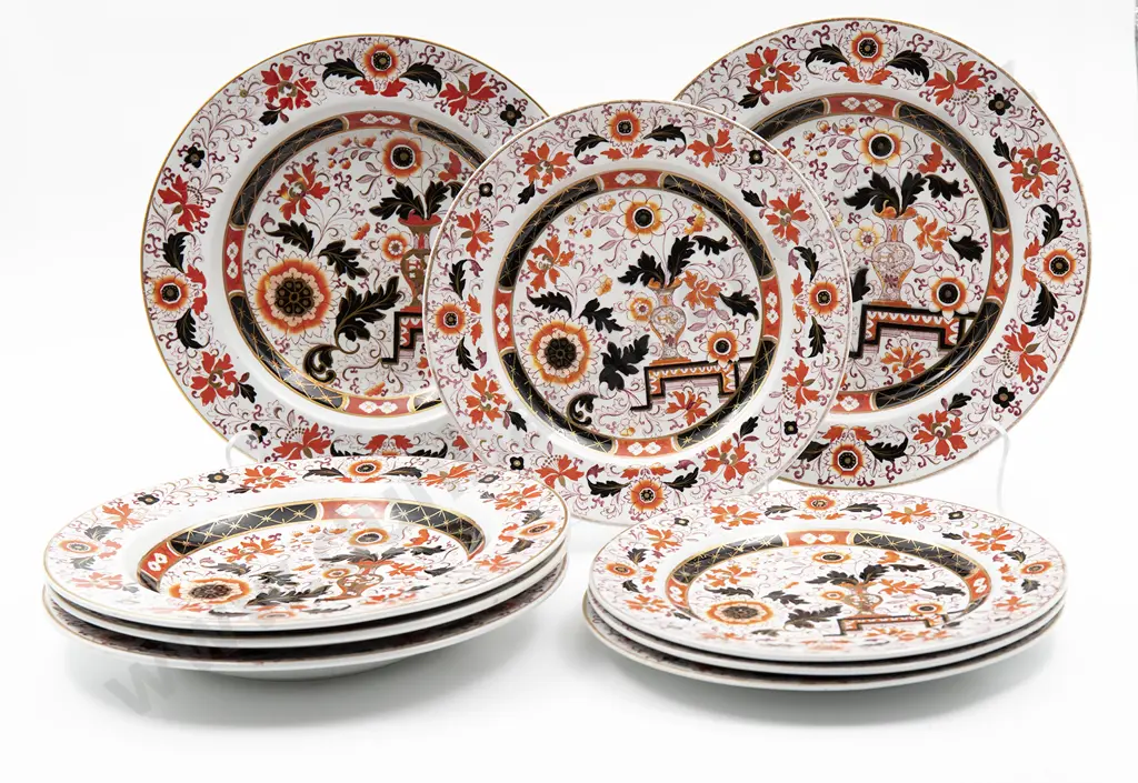 Victorian Staffordshire Ironstone Plates Image 1++