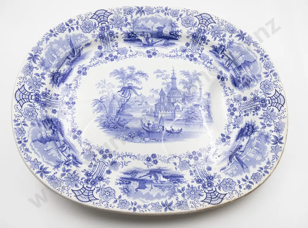 Large Victorian Staffordshire Ashet Image 1++