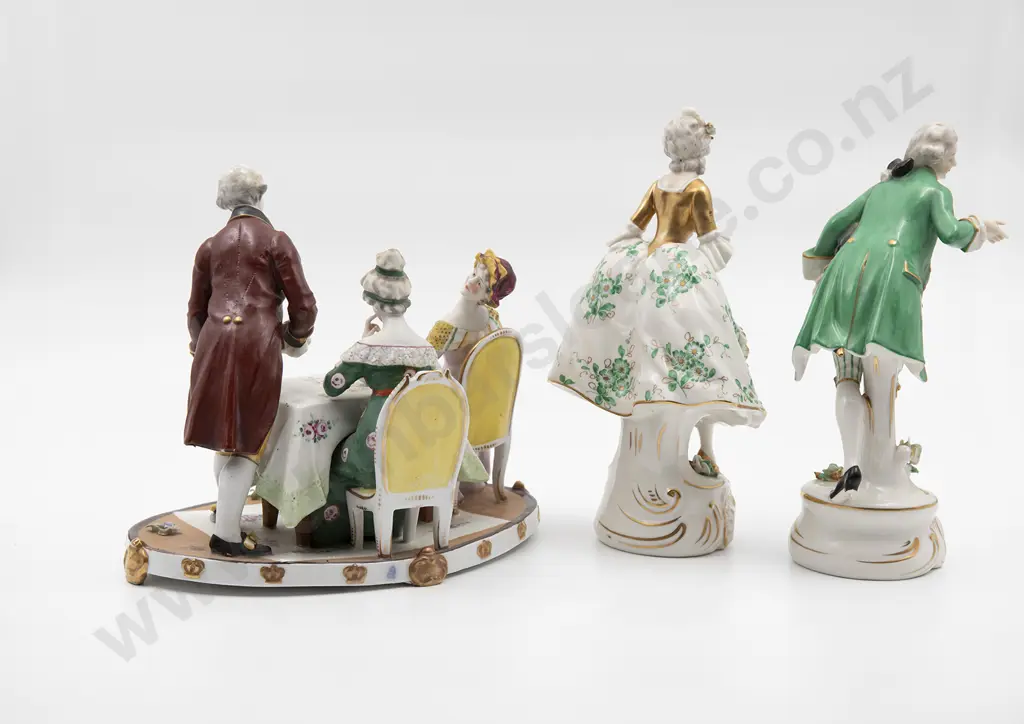 Early C20th Dresden Figure Group Image 1++