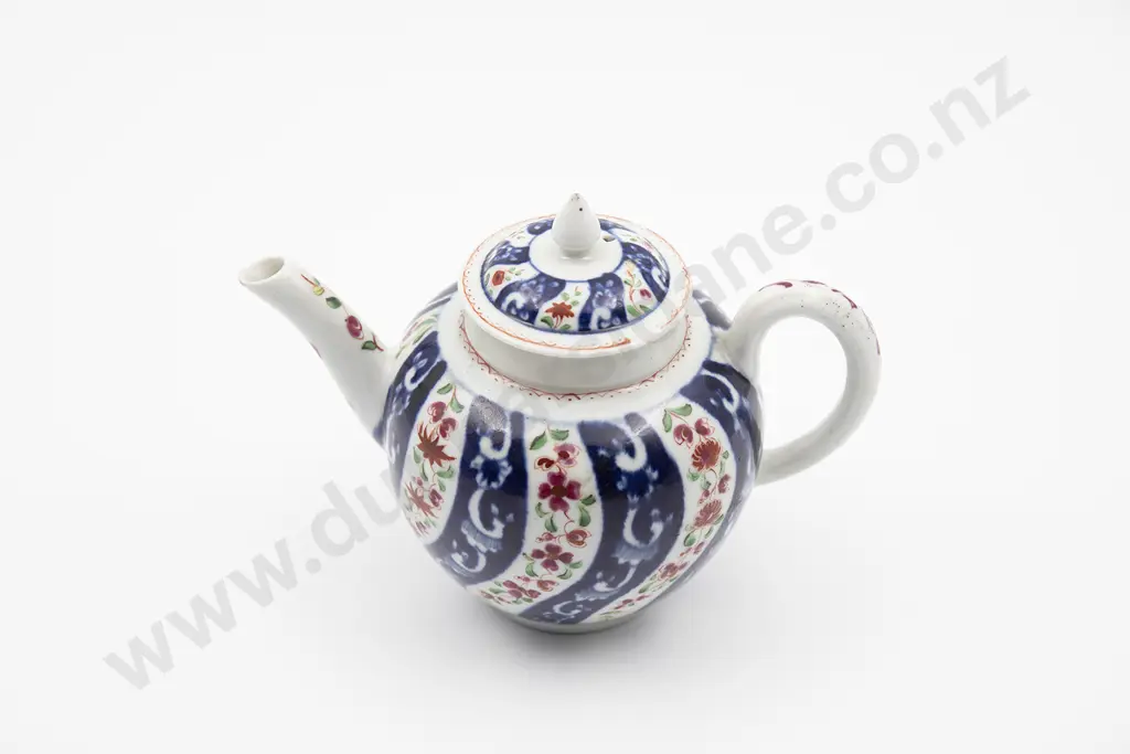 C1775 First Period Worcester Teapot Image 1++
