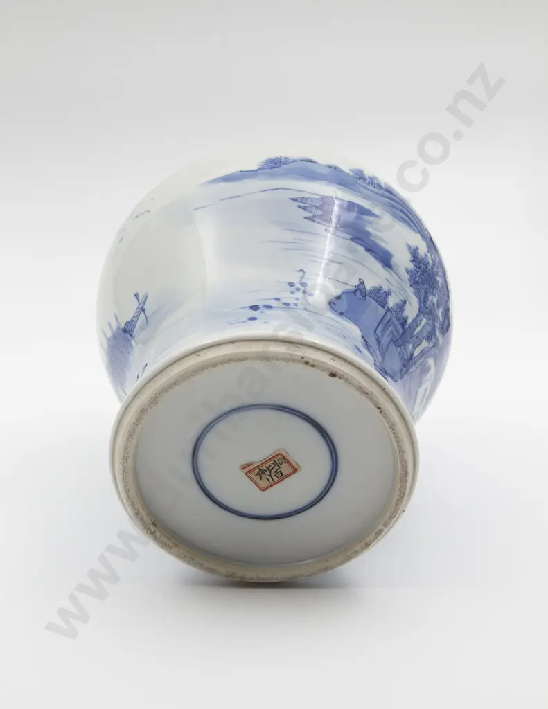 C19th Chinese Blue & White Export Ware Ginger Jar Image 1++