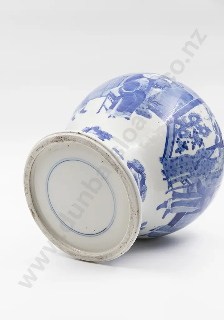 Large C19th Chinese Blue & White Ginger Jar Image 1++