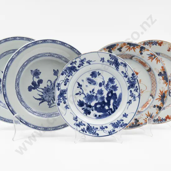 Five Various Late C18th-Early C19th Chinese plates
