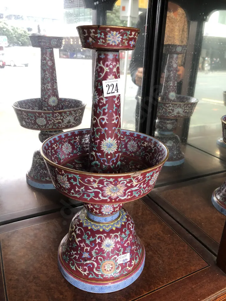 Chinese Famille Rose Temple Lamp Image 1++