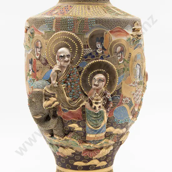 Large Japanese Satsuma Export Ware Vase