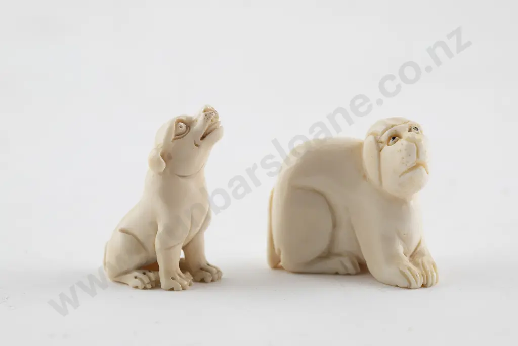 Two Carved Ivory Netsuke Image 1++