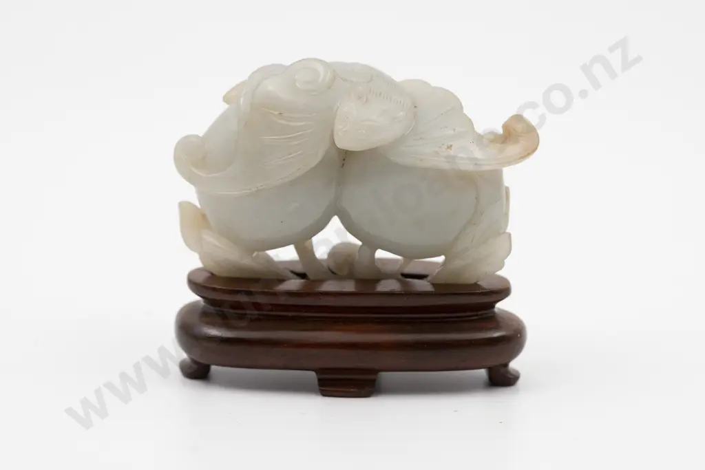 Chinese Jade Carved Handling Piece Image 1++