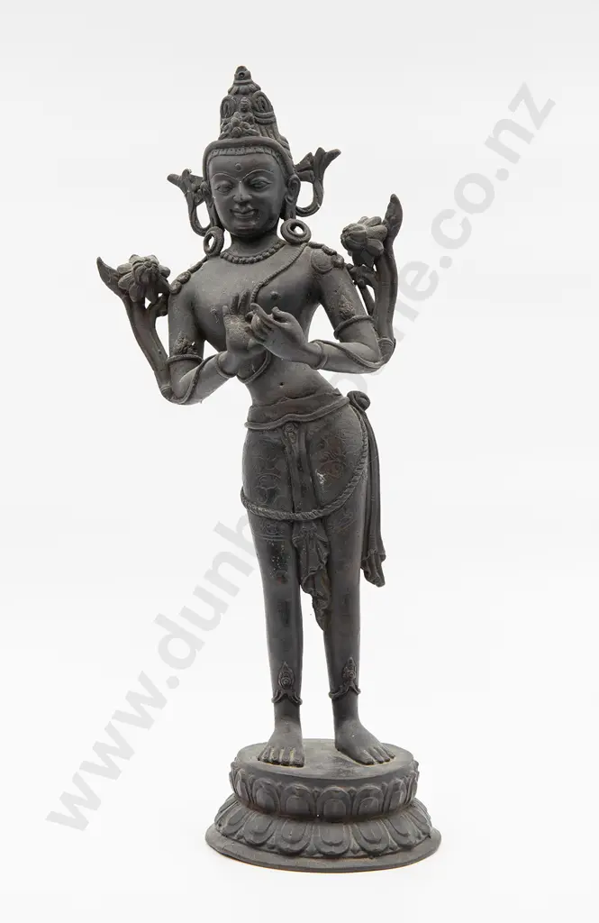 C19th Bronze Figure Of Tara The Buddhist Saviour Image 1++