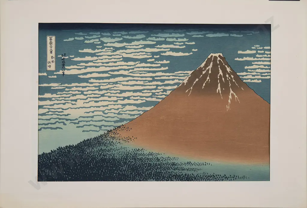 After Katsushika Hokusai South Wind clear Sky Image 1++