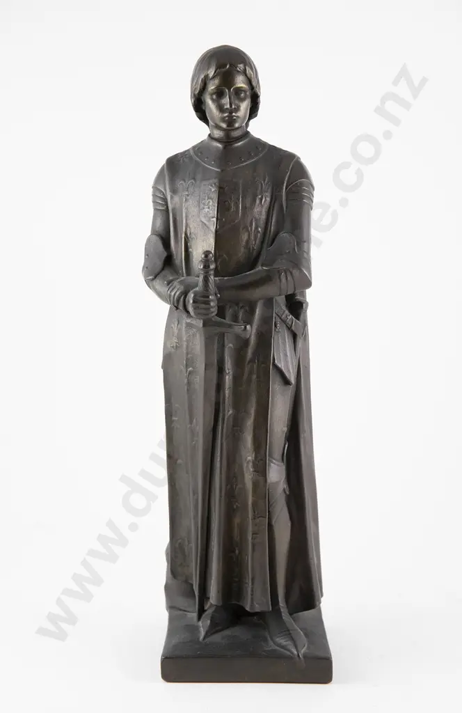Andre Besqueut (French 1850-1942) - Joan Of Arc Bronze Image 1++