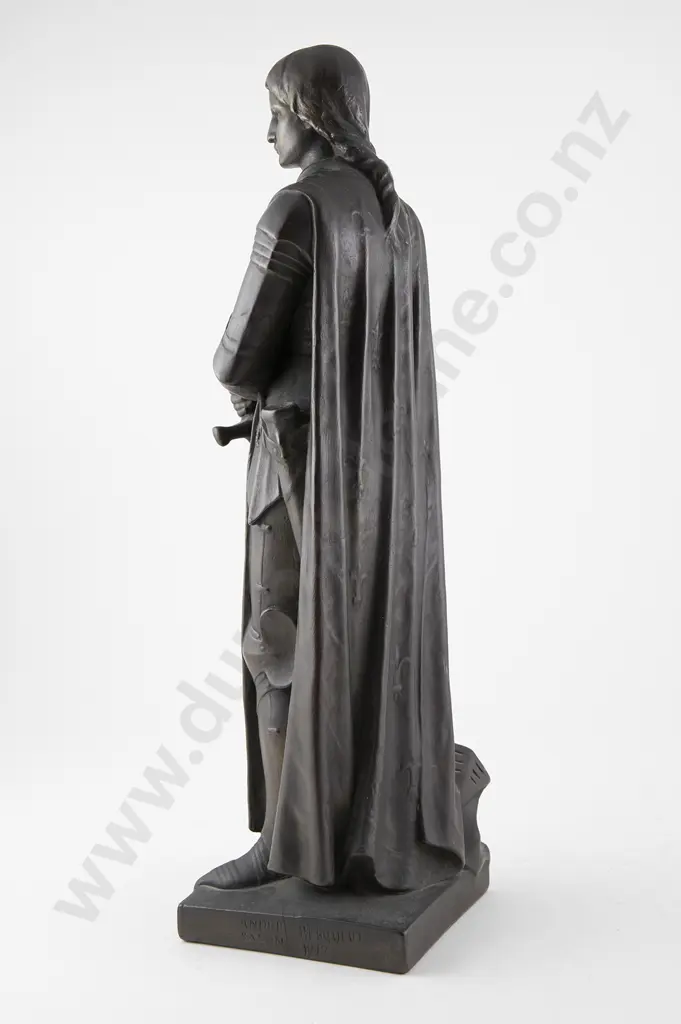 Andre Besqueut (French 1850-1942) - Joan Of Arc Bronze Image 1++