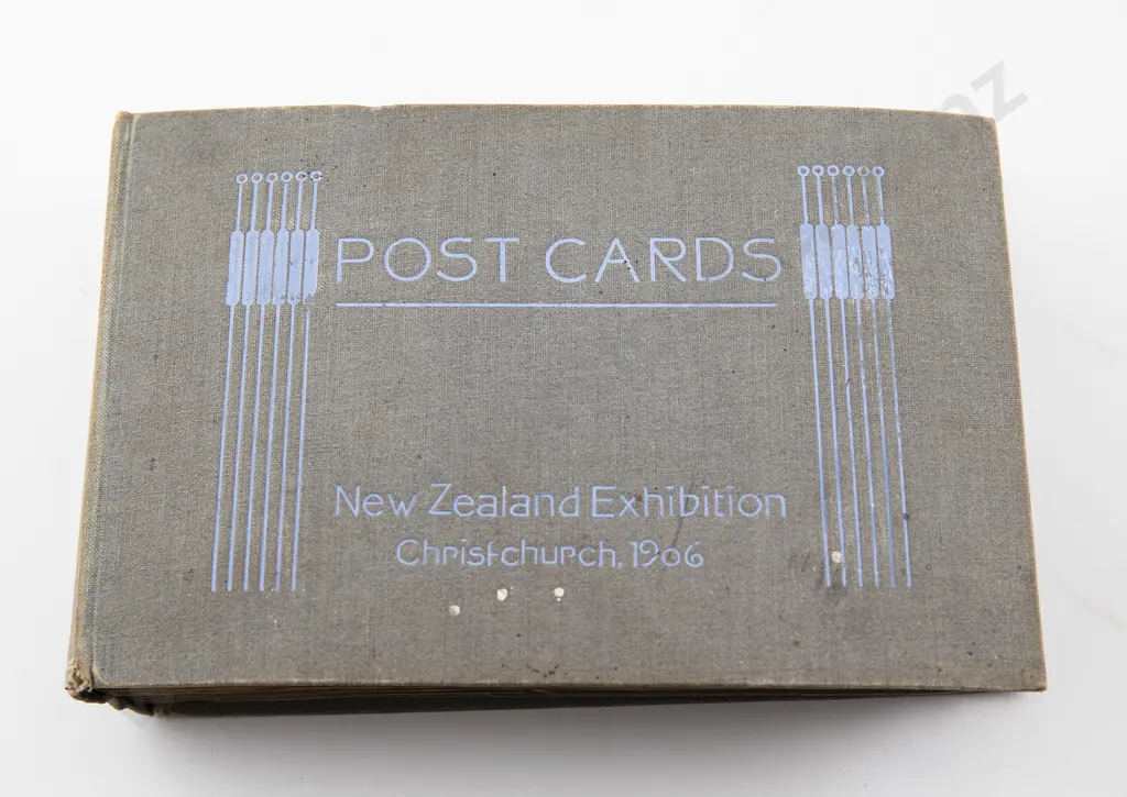 1906 New Zealand Exhibition Christchurch Postcard Album Image 1++
