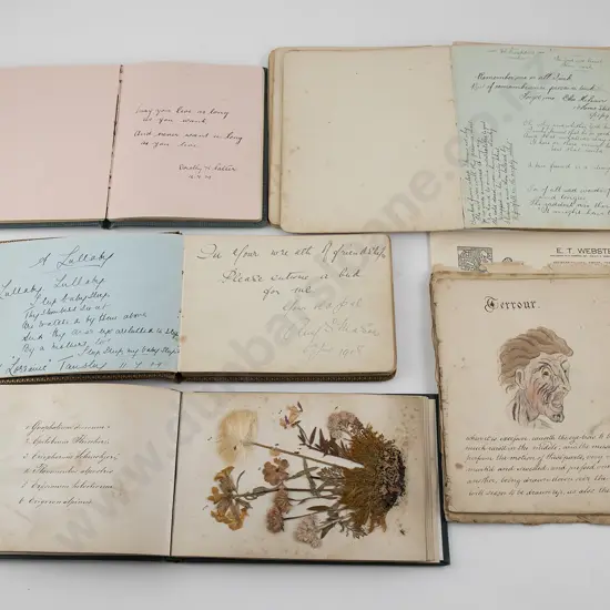 Collection Early C20th Autograph and various albums