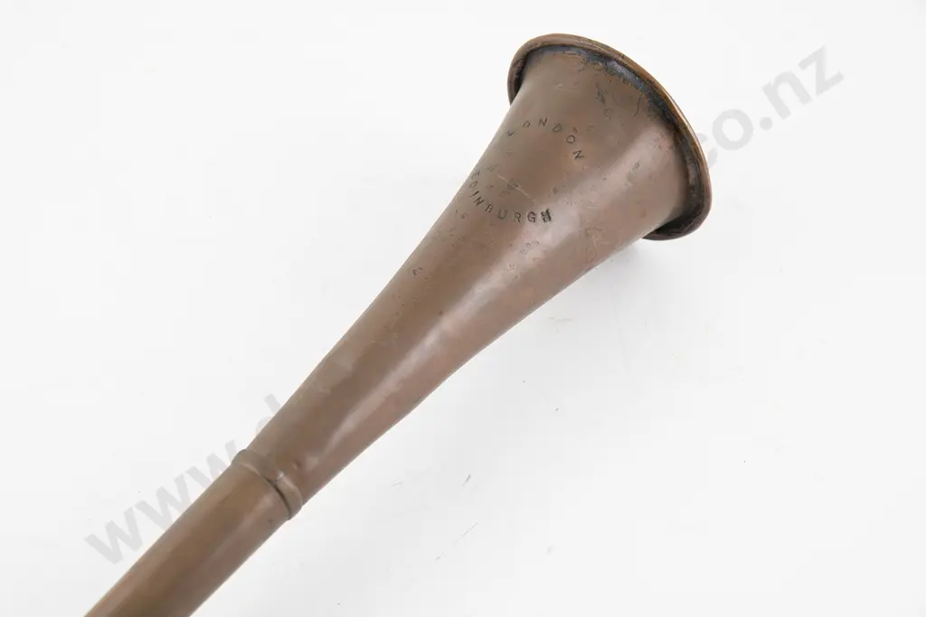 Late Victorian London-Edinburgh Copper Coaching Horn Image 1++