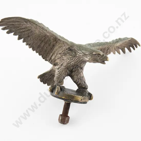 Vintage Cast Brass Eagle Car Radiator Mascot