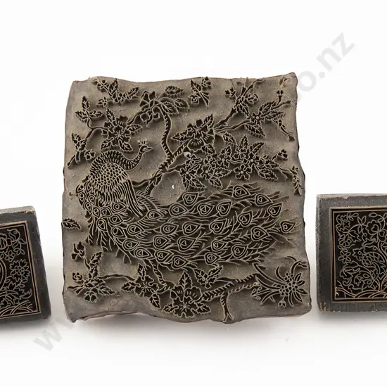 Thee Antique Indian Design Copper Wire & Wooden Printing blocks