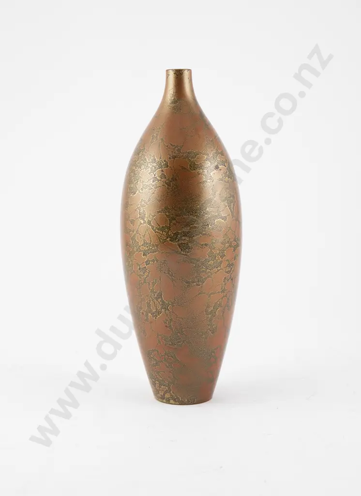 Early C20th Japanese Patinated Bronze Specimen Vase Image 1++