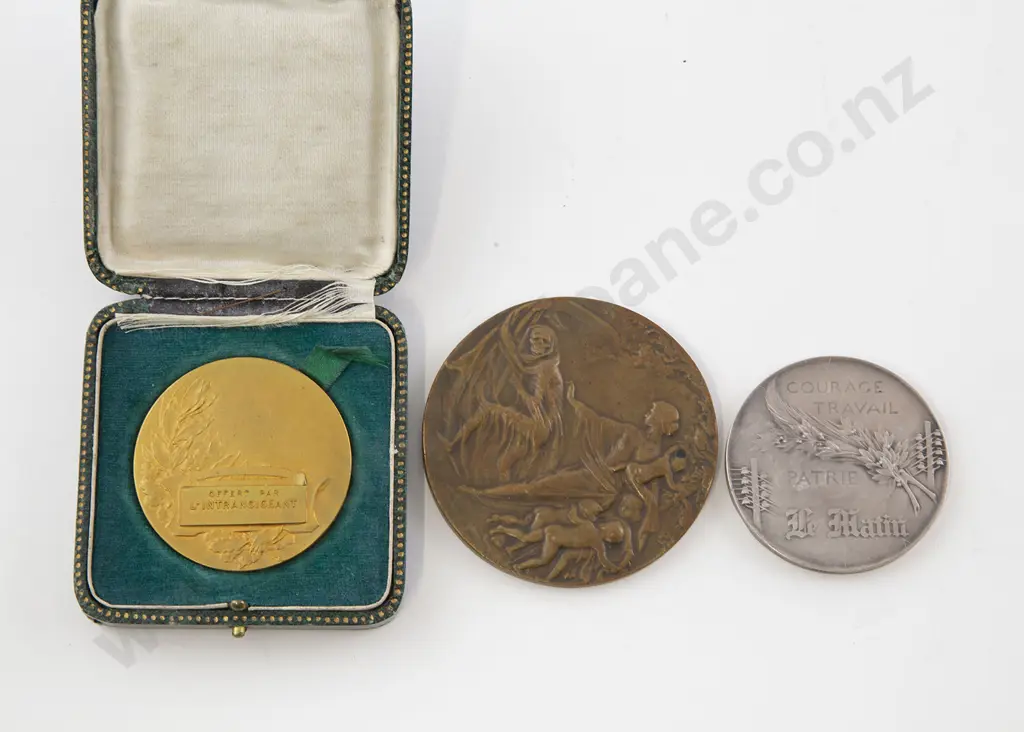 Three Art Nouveau Award Medallions Image 1++
