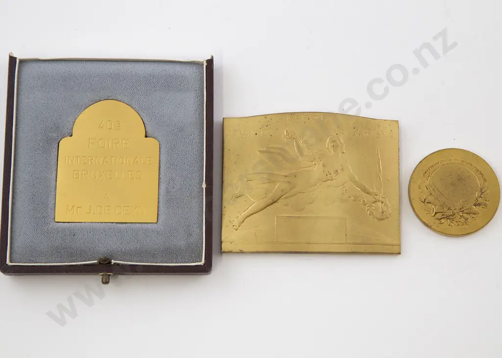 Three Art Nouveau Award Medallions Image 1++