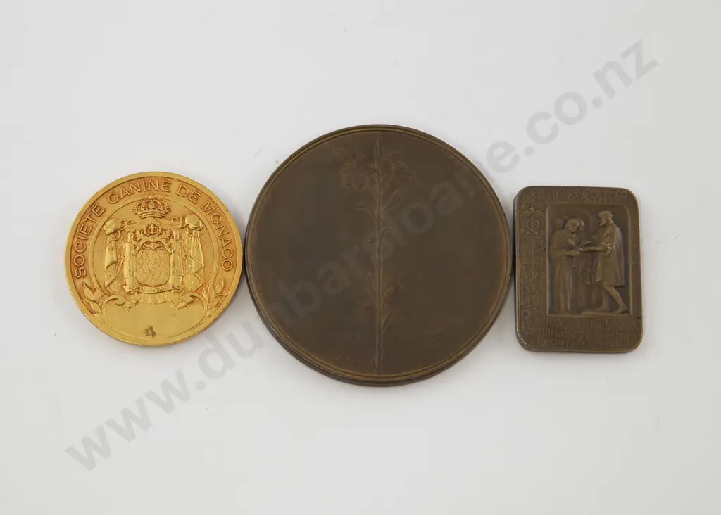 Three Art Nouveau Award Medallions Image 1++