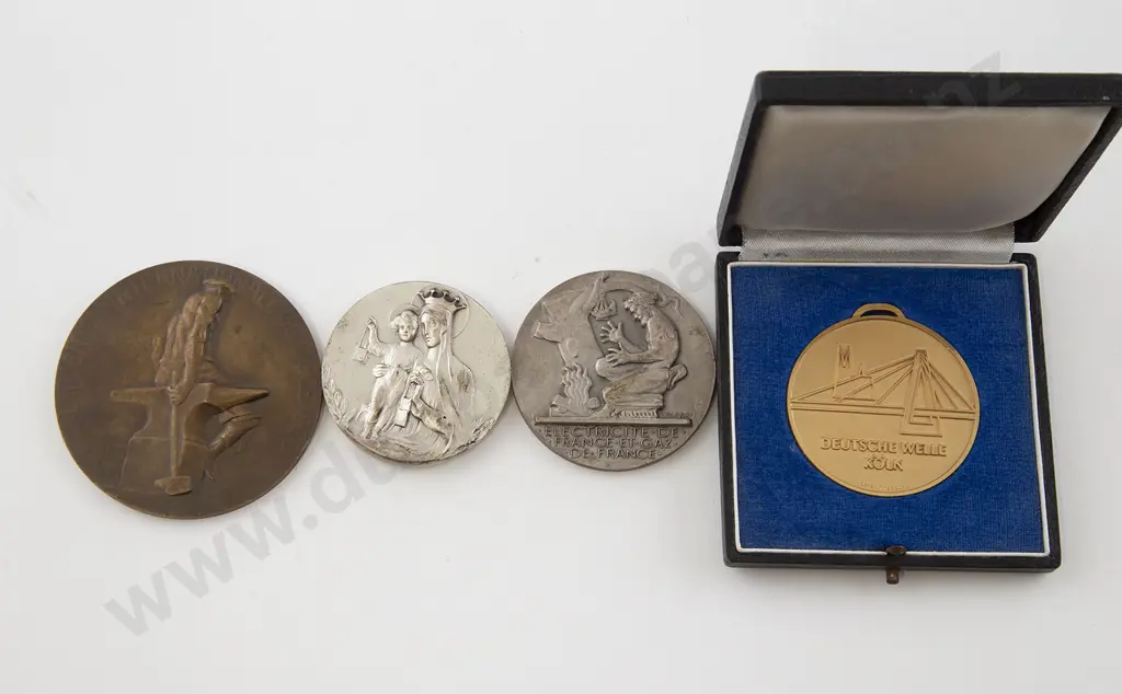 Four Art Nouveau Award Medallions Image 1++