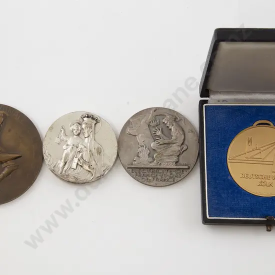 Four Art Nouveau Award Medallions
