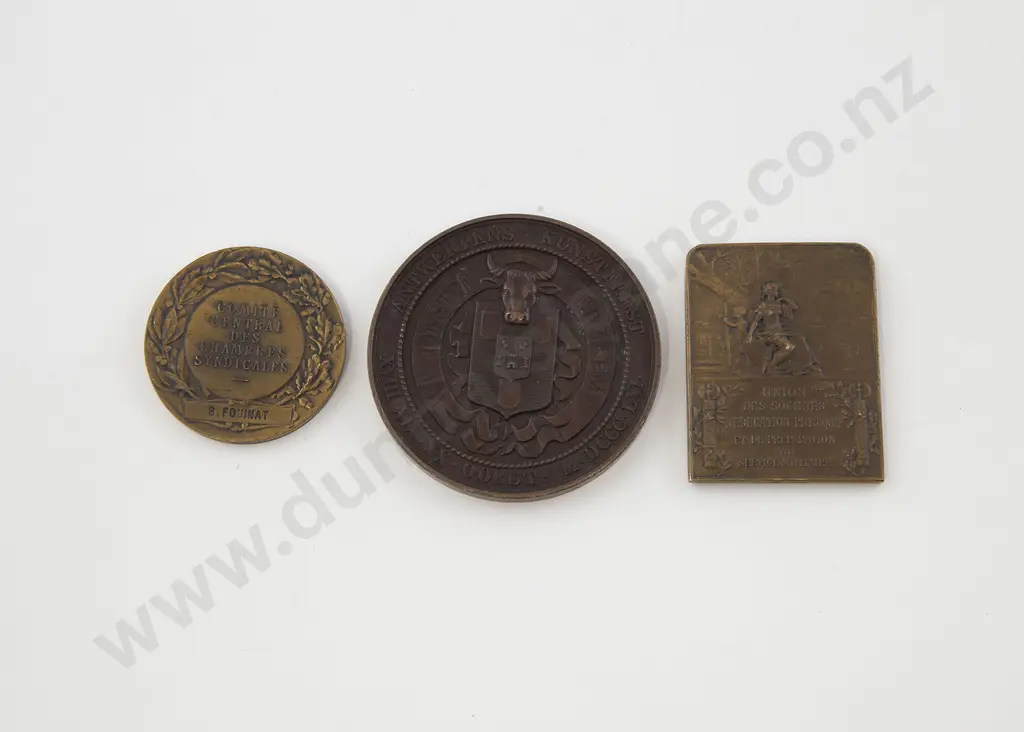 Three Art Nouveau Award Medallions Image 1++