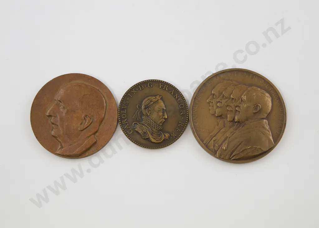 Three Art Nouveau Award Medallions Image 1++