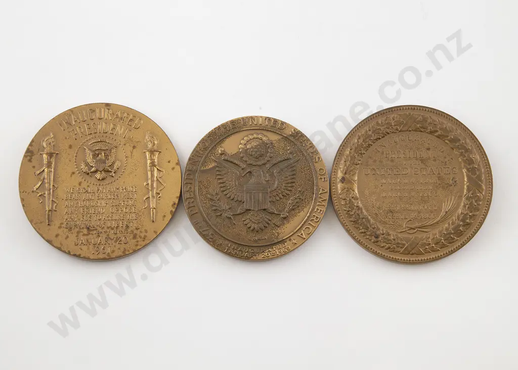 Three Art Nouveau Award Medallions Image 1++
